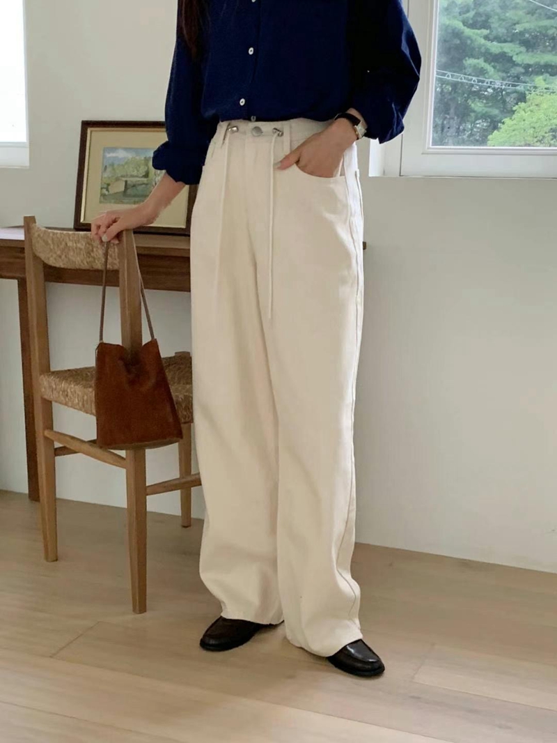 INDIGO韓國直郵東大門實拍女裝新品人氣時尚24秋冬真品休閑褲INDIGO休閑褲