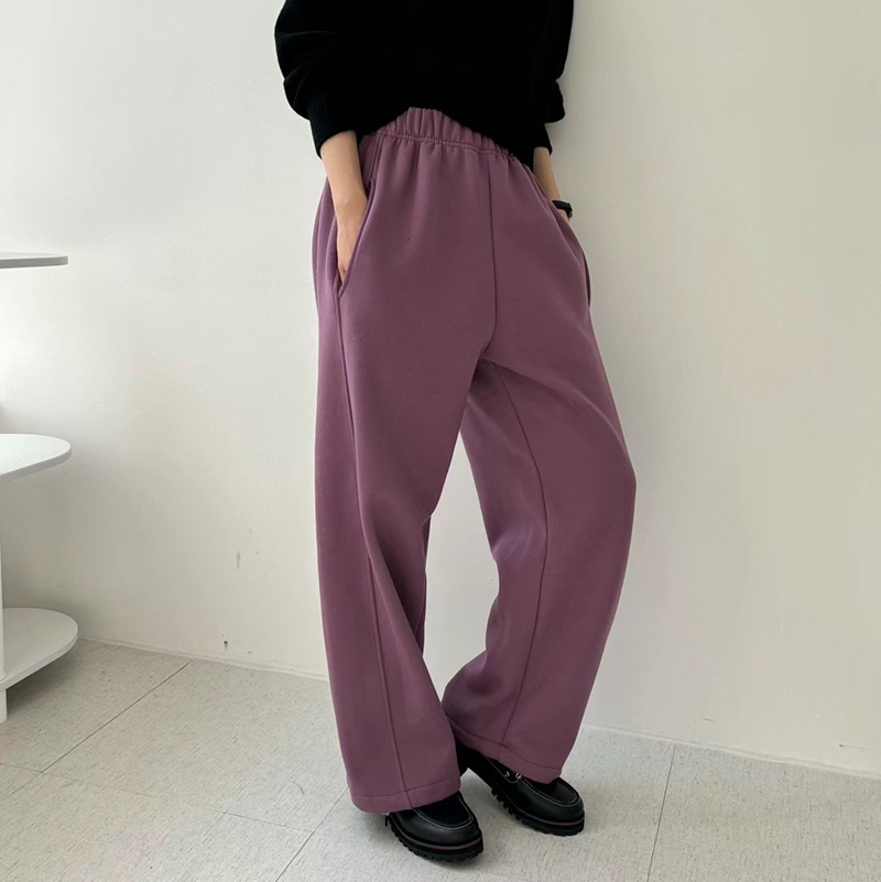 VIVAGLAM-비바글램-T直郵韓國代購女裝新品時尚休閑褲拉絨VIVAGLAM休閑褲圖色3