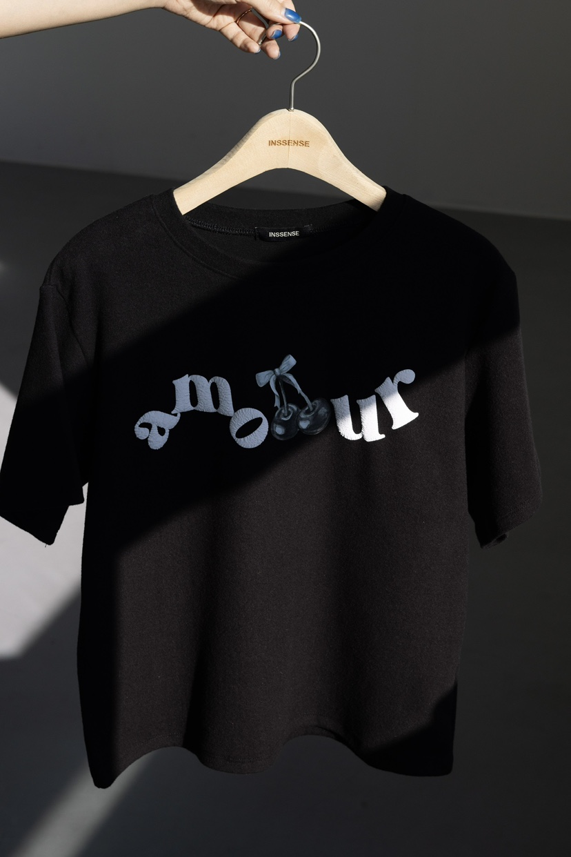 INSSENSE-A直郵韓國代購女裝新品24秋冬熱賣真品職業人氣T恤INSSENSE-AT恤圖色2