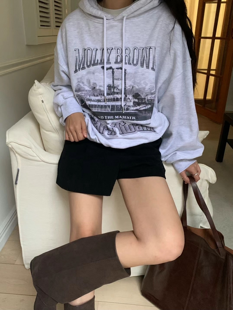 FEVER韓國直郵女裝新品職業推薦真品人氣休閑時尚衛衣拉絨兜帽FEVER衛衣圖色2