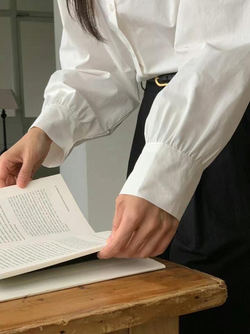 NOON韓國代購女裝新款休閑職業時尚推薦24秋夏真品襯衫蕾絲衫NOON襯衫/蕾絲衫