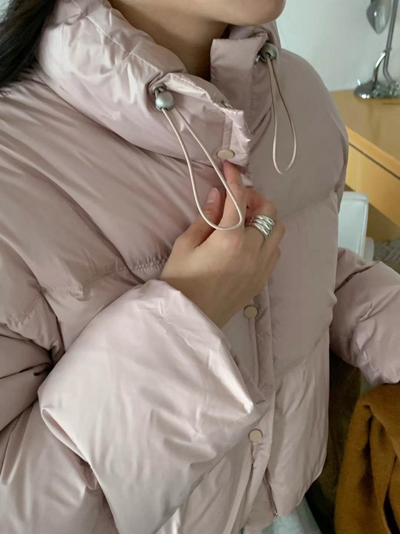 AREING韓國代購女裝新品24秋夏推薦時尚休閑熱賣短款棉服填充AREING短款棉服