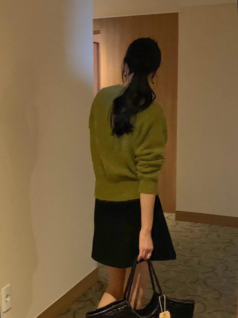 AREING韓國代購女士新款職業休閑24秋夏熱賣真品針織衫開衫AREING針織衫