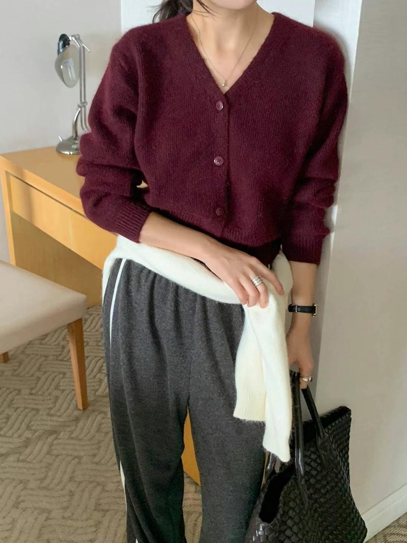 AREING韓國代購女士新款職業休閑24秋夏熱賣真品針織衫開衫AREING針織衫