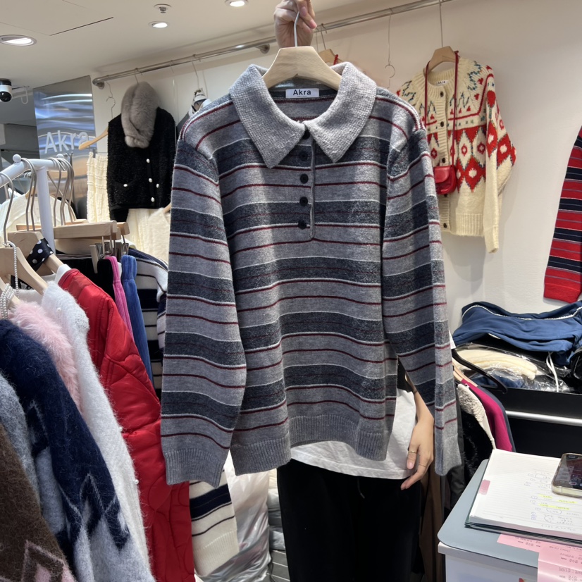 Akra by art東大門代購女士新品推薦休閑職業24秋夏針織衫AKRA BY ART針織衫圖色3