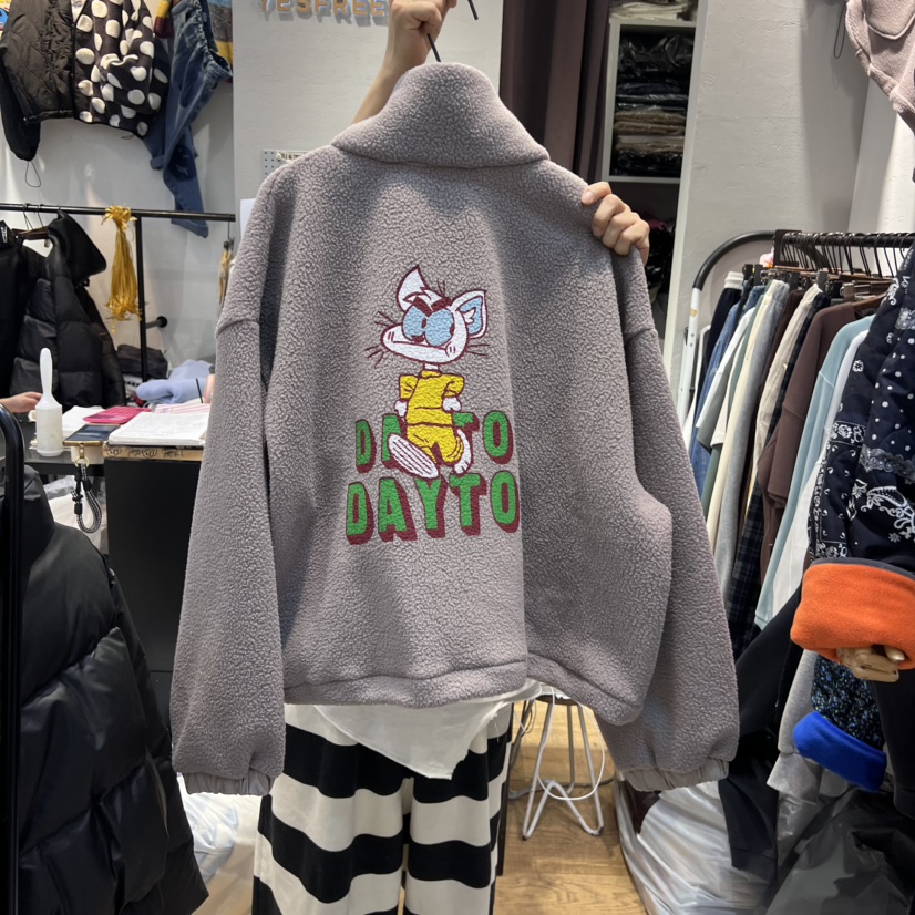 YESFREE韓國直郵女士新品休閑人氣24秋夏時尚職業熱賣夾克絨YESFREE夾克