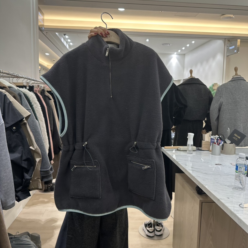 DAILY MOMENT東大門實拍女裝新品休閑職業24秋夏馬甲加絨羊毛DAILY MOMENT馬甲圖色3