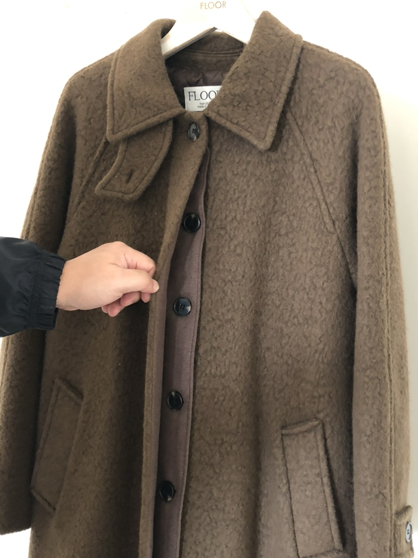 FLOOR東大門實拍女士新品人氣休閑真品時尚熱賣推薦中長款大衣DRESS ROOM中長款大衣