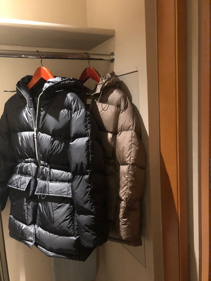 FLOOR東大門直郵女士新款人氣休閑24秋夏熱賣時尚長款羽絨服DRESS ROOM長款羽絨服