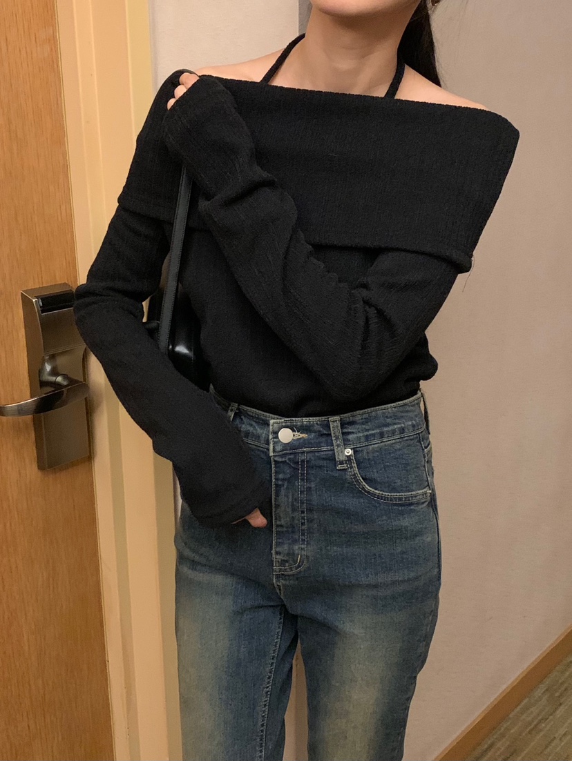 FRILL-T東大門實拍女士新款職業熱賣24秋夏真品時尚針織衫FRILL-T針織衫圖色2