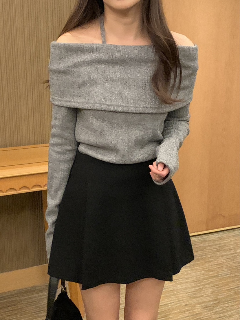 FRILL-T東大門實拍女士新款職業熱賣24秋夏真品時尚針織衫FRILL-T針織衫圖色3