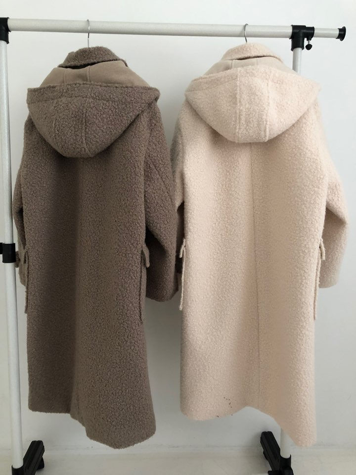 FLOOR東大門代購女裝新品熱賣真品人氣休閑職業中長款大衣連帽DRESS ROOM中長款大衣