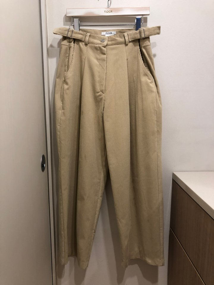 FLOOR韓國直郵女裝新品推薦職業24秋夏時尚熱賣休閑褲闊腿褲DRESS ROOM休閑褲圖色4