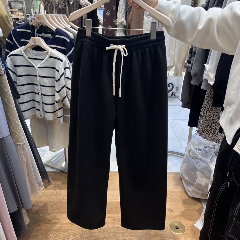 THE MOST東大門直郵女裝新品推薦人氣真品24秋夏休閑褲加絨拉絲THE MOST休閑褲圖色3