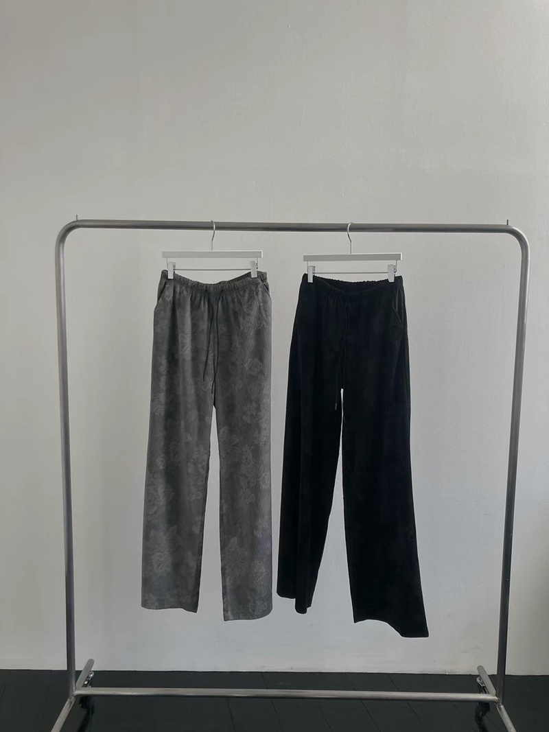 UNSANE東大門代購女士新品人氣時尚休閑推薦熱賣休閑褲天鵝絨UNSANE休閑褲
