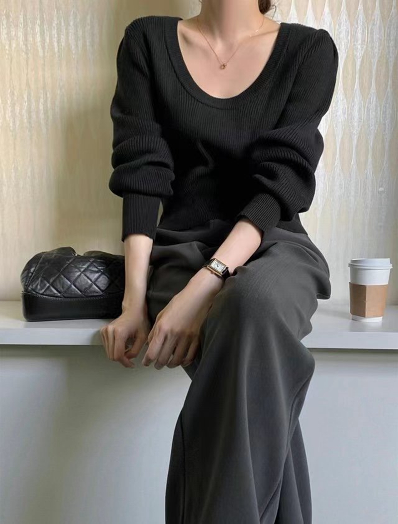LIBERTY韓國代購女裝新款休閑推薦時尚人氣熱賣職業24秋夏針織衫LIBERTY針織衫
