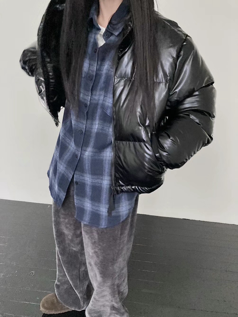 UNSANE韓國直郵女士新款職業時尚推薦真品休閑熱賣短款棉服UNSANE短款棉服