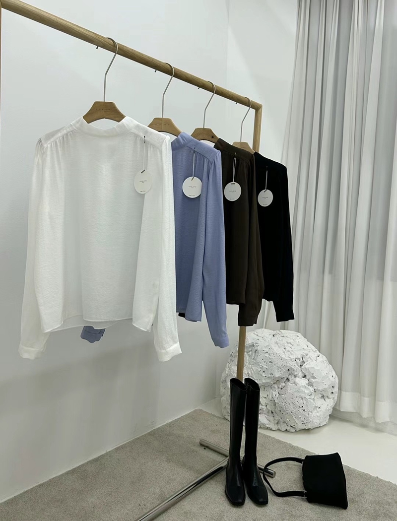 STYLE SCRAP-OT東大門代購女士新品真品24秋夏襯衫蕾絲衫STYLE SCRAP-OT襯衫/蕾絲衫