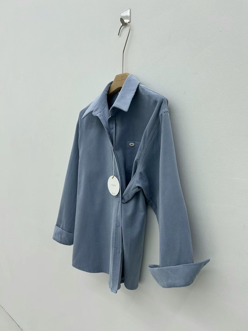 STYLE SCRAP-OT東大門代購女裝新款真品休閑襯衫蕾絲衫口袋STYLE SCRAP-OT襯衫/蕾絲衫