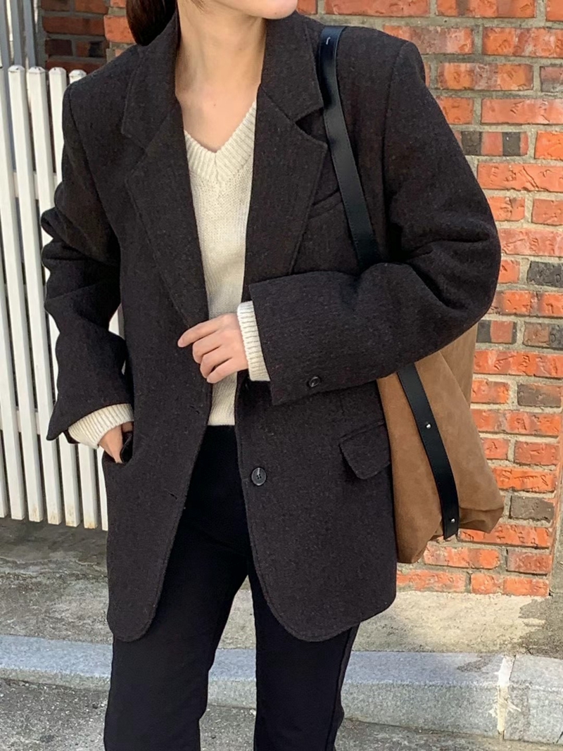 O SENSE-오센스-T韓國代購女士新品人氣職業24秋夏短款大衣O SENSE短款大衣圖色3