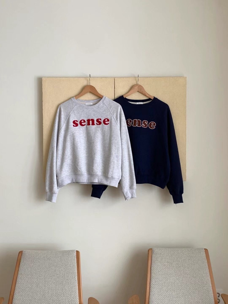 O SENSE-오센스-T韓國直郵女士新款人氣真品24秋夏衛衣刺繡O SENSE衛衣
