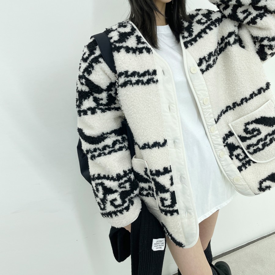 D2/A2韓國直郵女裝新品熱賣真品24秋冬推薦時尚短款棉服絨D2/A2短款棉服