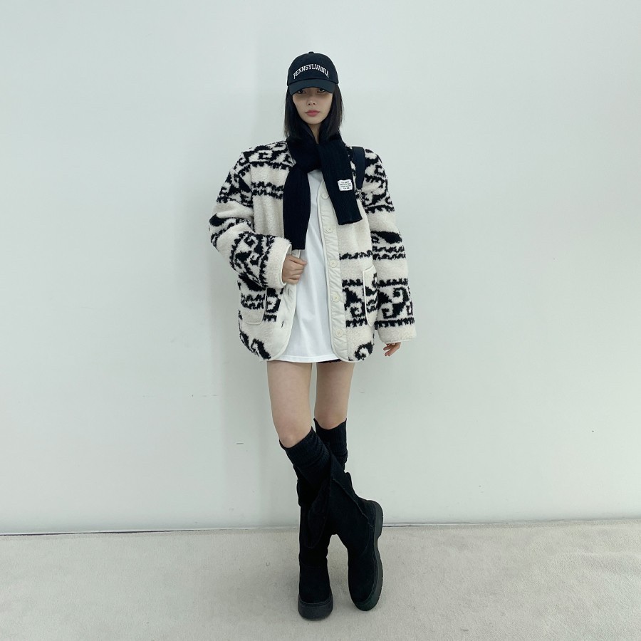 D2/A2韓國直郵女裝新品熱賣真品24秋冬推薦時尚短款棉服絨D2/A2短款棉服