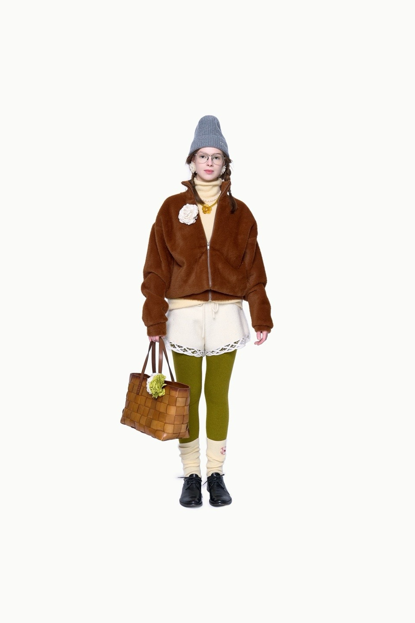 POLAROMO直郵韓國代購女裝新款真品休閑時尚人氣24秋冬夾克POLAROMO夾克