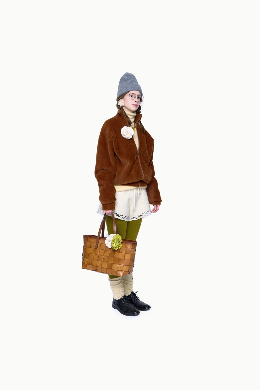 POLAROMO直郵韓國代購女裝新款真品休閑時尚人氣24秋冬夾克POLAROMO夾克