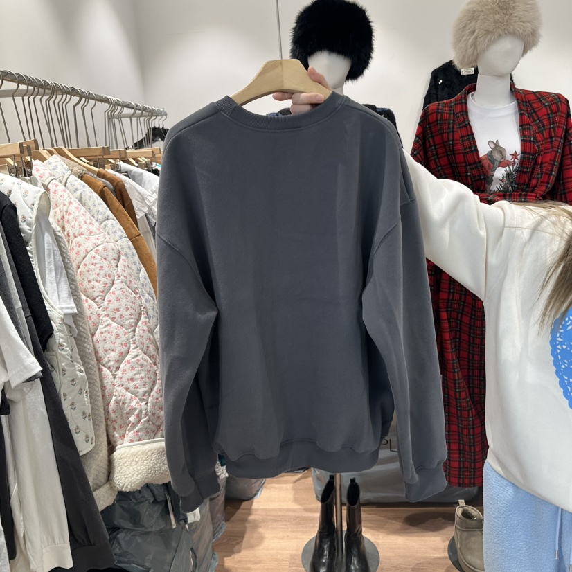 DELICIOUS韓國直郵東大門代購女裝新品職業24秋冬休閑衛衣加絨NOVUS衛衣
