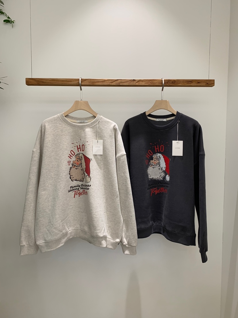 A P-STUDIO直郵韓國代購女裝新品24秋冬休閑人氣衛衣羊絨A P-STUDIO衛衣