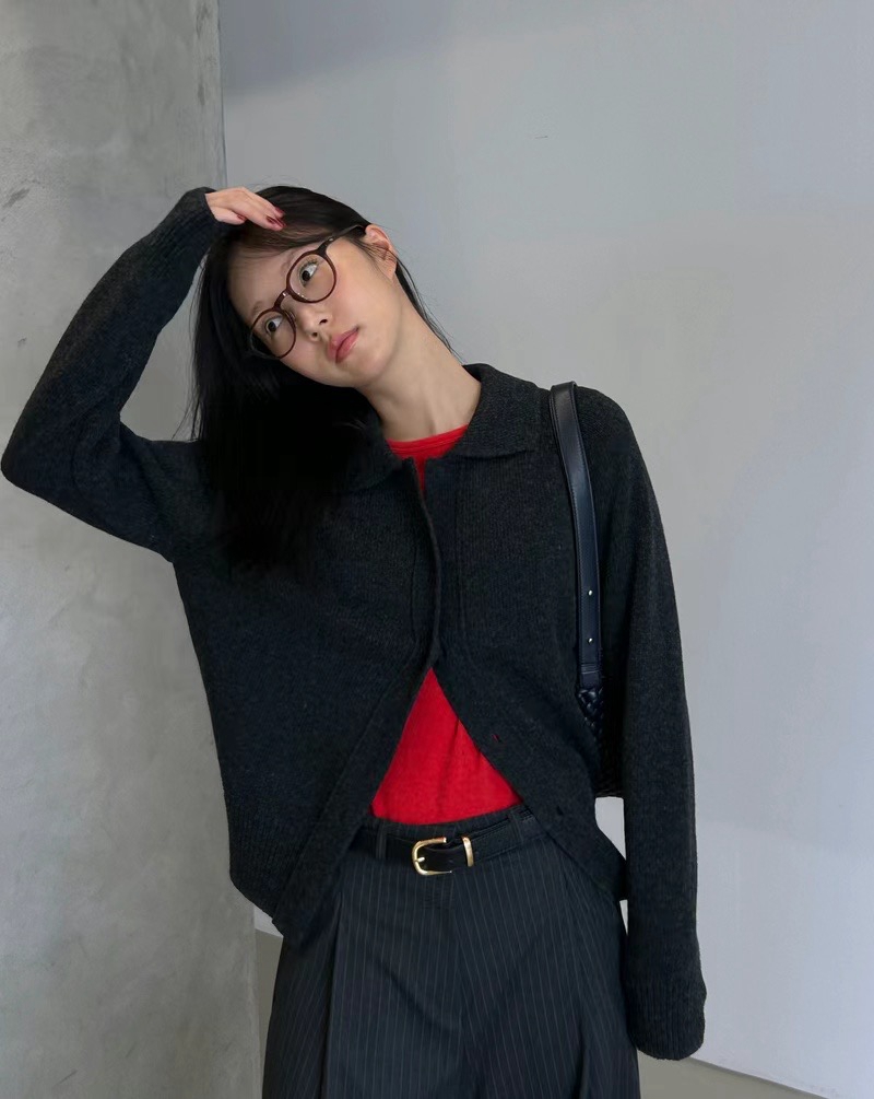 HANDER韓國代購女裝新款職業推薦時尚休閑熱賣真品人氣針織衫HANDER針織衫