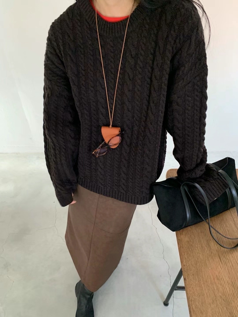 HANDER韓國直郵女裝新款真品推薦24秋夏職業人氣休閑時尚毛衣HANDER毛衣圖色4