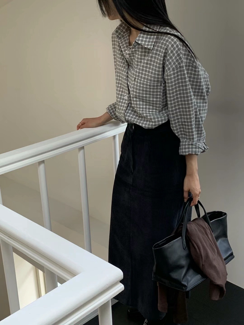 HANDER東大門代購女士新品24秋夏推薦人氣職業時尚襯衫蕾絲衫HANDER襯衫/蕾絲衫
