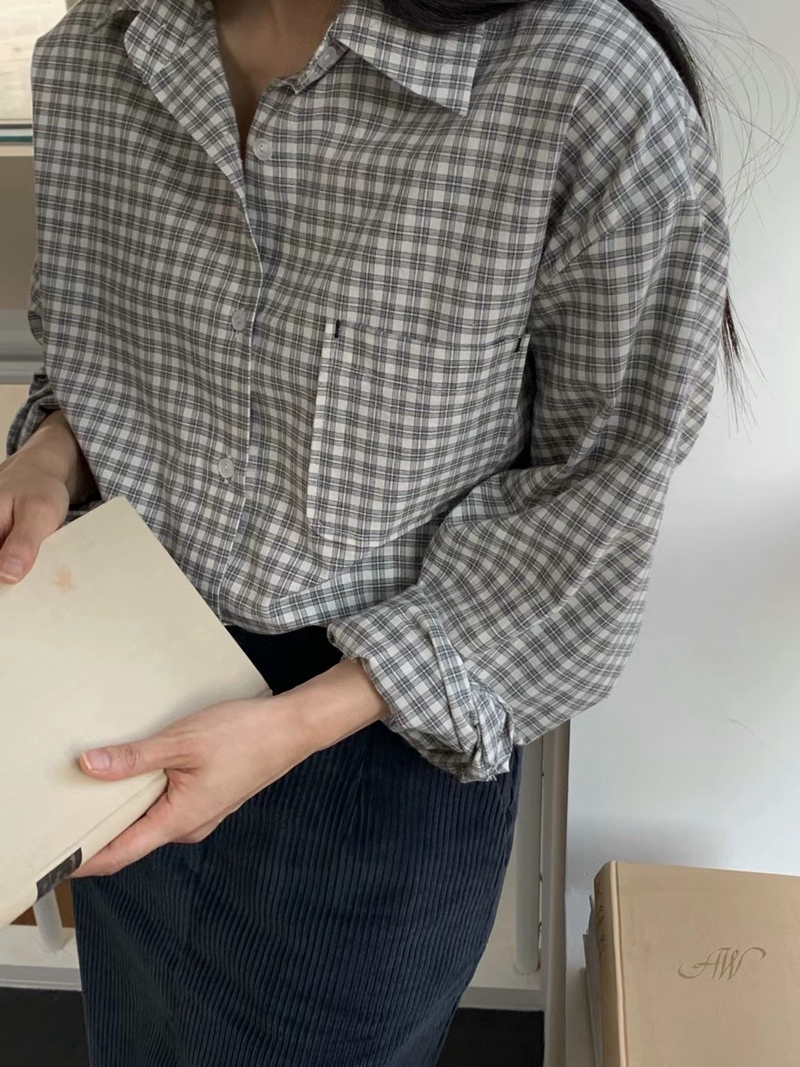 HANDER東大門代購女士新品24秋夏推薦人氣職業時尚襯衫蕾絲衫HANDER襯衫/蕾絲衫