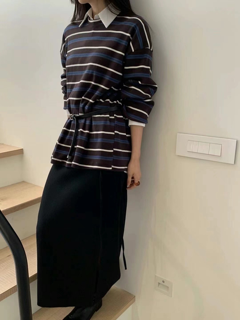 HANDER韓國直郵女裝新款休閑時尚真品熱賣職業24秋夏長袖T恤HANDER長袖T恤