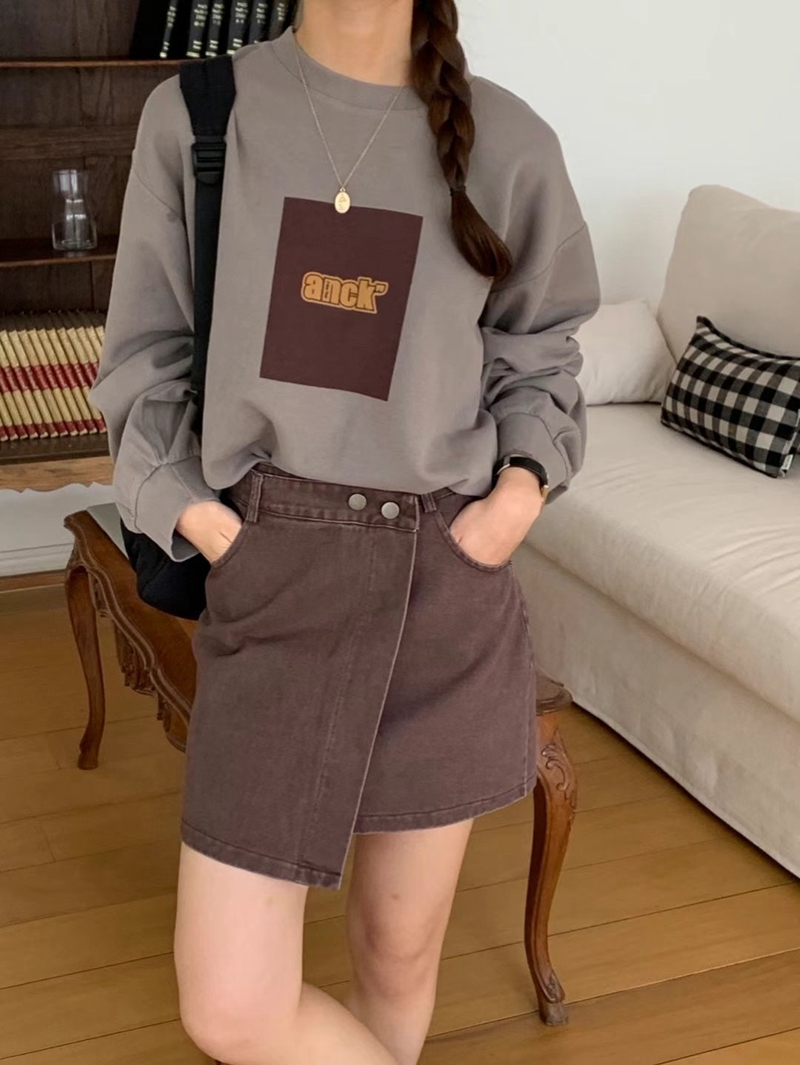 MOONGCHI韓國直郵女士新款真品時尚熱賣職業24秋夏休閑短裙MOONGCHI短裙