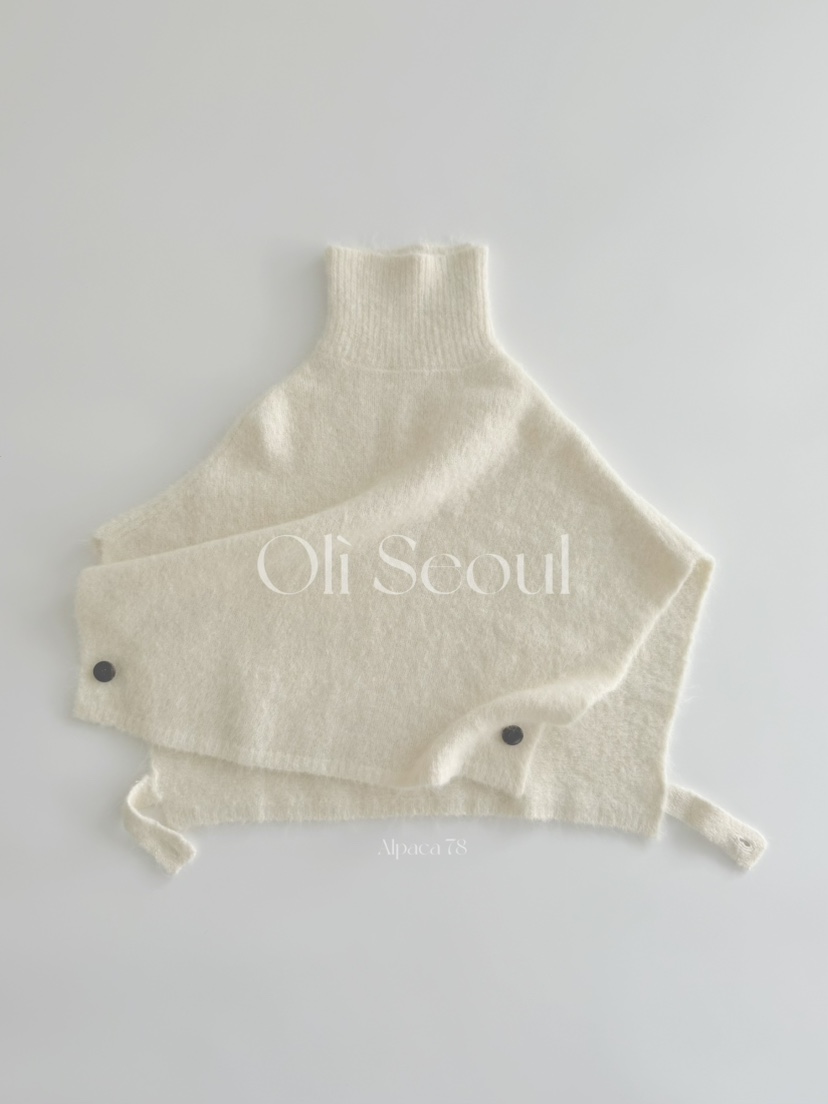 Oli Seoul韓國代購女裝新品休閑24秋夏吊帶背心羊駝毛斗篷OLI SEOUL吊帶/背心