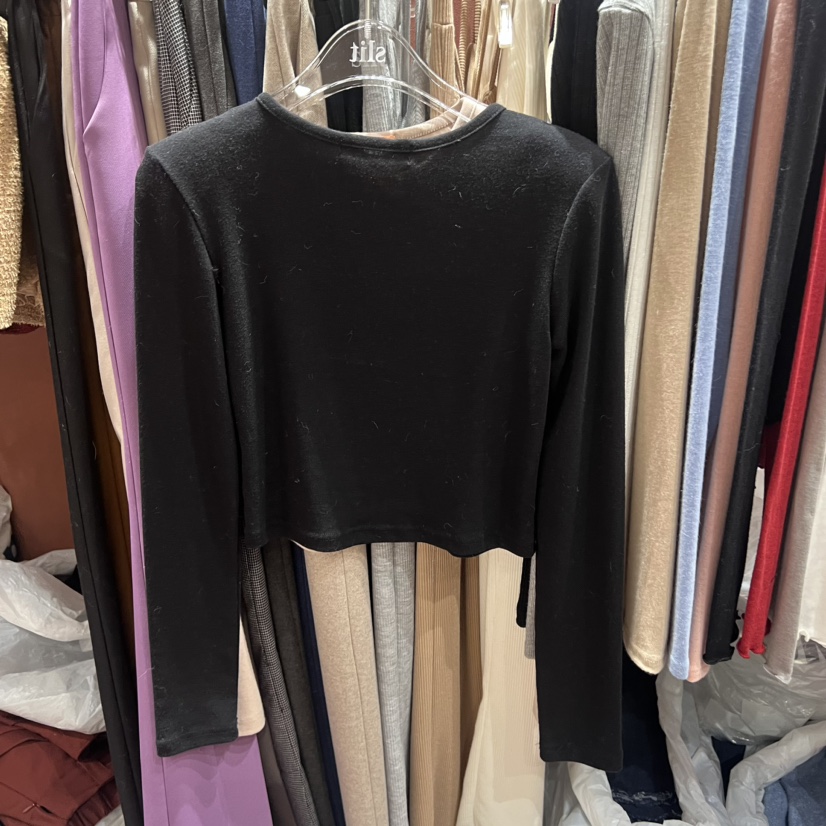 SLIT韓國代購女裝新款24秋夏熱賣休閑職業推薦真品人氣長袖T恤SLIT長袖T恤