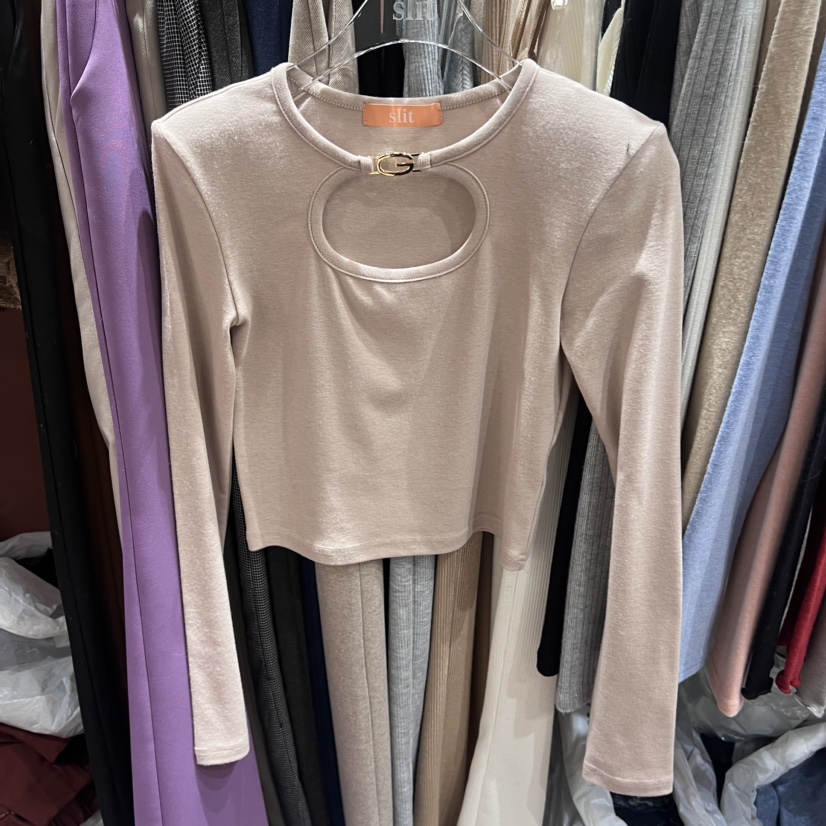 SLIT韓國代購女裝新款24秋夏熱賣休閑職業推薦真品人氣長袖T恤SLIT長袖T恤圖色2