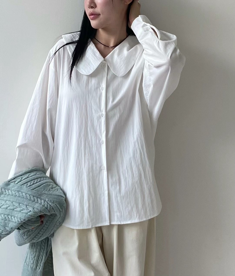 KINGKONG韓國直郵東大門代購女裝新款24秋冬職業襯衫蕾絲衫KINGKONG襯衫/蕾絲衫圖色1