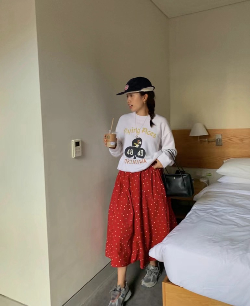 KINGKONG韓國直郵東大門實拍女裝新品時尚人氣半身裙中短裙KINGKONG半身裙/中短裙