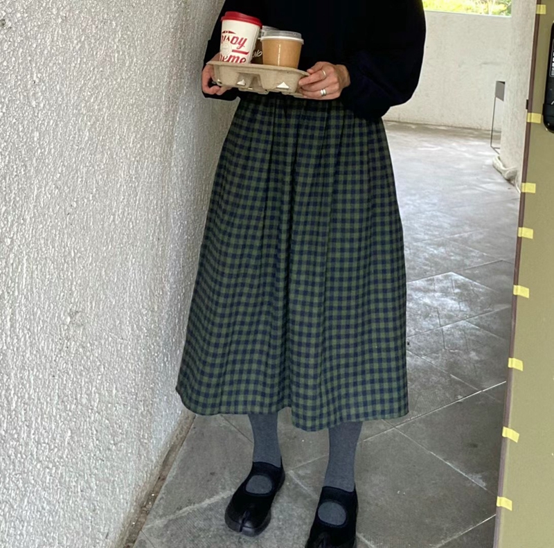 KINGKONG韓國直郵東大門實拍女裝新款熱賣休閑半身裙中短裙KINGKONG半身裙/中短裙