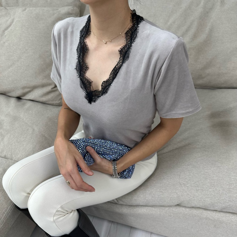 SOUIT by mabel/MABEL韓國直郵女裝新品24秋冬時尚熱賣T恤SOUIT by mabel-QT恤