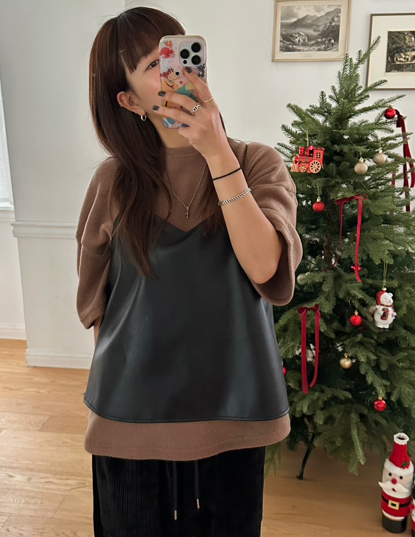 BYRING韓國直郵東大門實拍女裝新品人氣真品24秋冬吊帶背心BYRING吊帶/背心