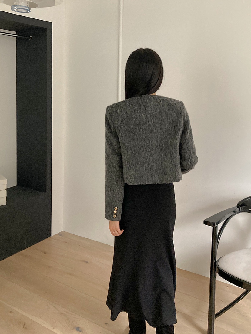 LIMSSONG直郵韓國代購女裝新品人氣職業時尚真品夾克馬海毛LIMSSONG夾克