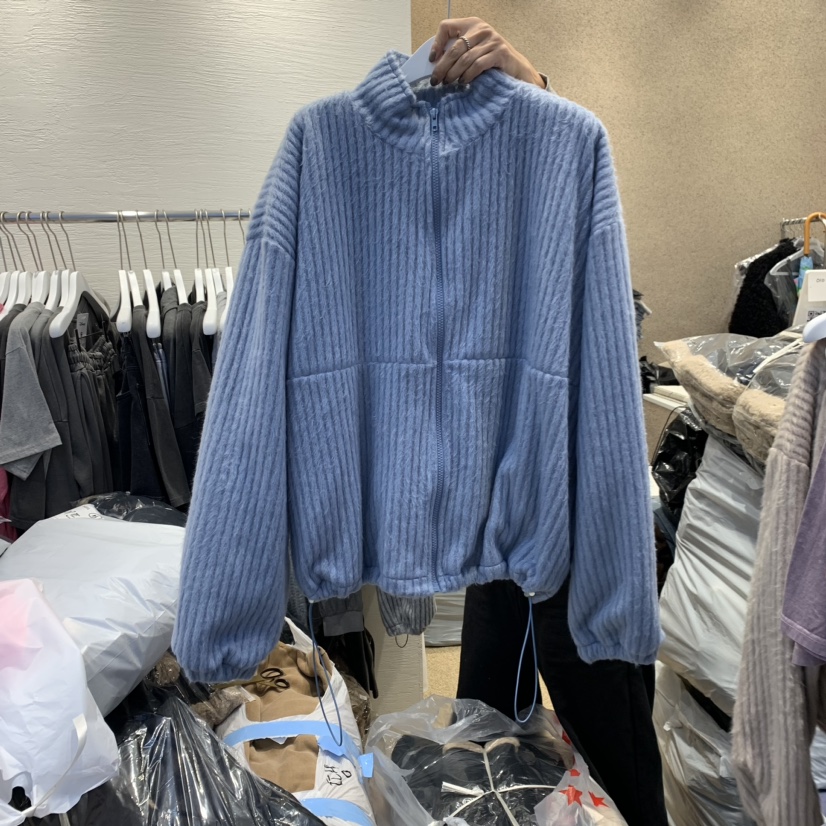 HEIL直郵韓國代購女裝新品人氣休閑時尚真品職業熱賣夾克羅紋HEIL夾克圖色2