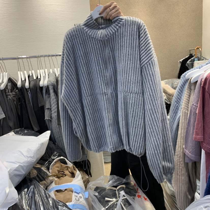 HEIL直郵韓國代購女裝新品人氣休閑時尚真品職業熱賣夾克羅紋HEIL夾克圖色3