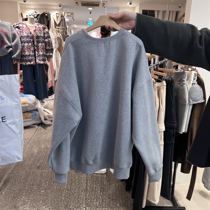 CELI_NA韓國直郵東大門代購女裝新品24秋冬熱賣衛衣加絨刺繡CELI_NA衛衣