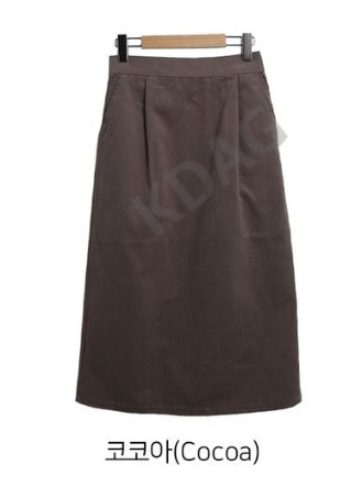 BLESSU韓國直郵東大門代購女裝新品人氣24秋冬長裙口袋拉絨BLESSU長裙圖色2